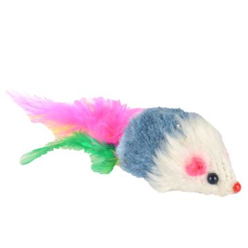 ​Flip 4.5 cm Renkli Peluş Fare Kedi Oyuncağı