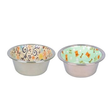 Flip Seramik Kaplı 945 ml Çelik Mama Kabı