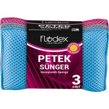 Flodex 3'lü Petek Sünger