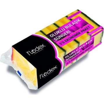 Flodex 5'li Oluklu Bulaşık Süngeri