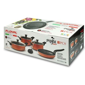 Flonal Pipeta 8 Parça Granit Tencere Tava Set