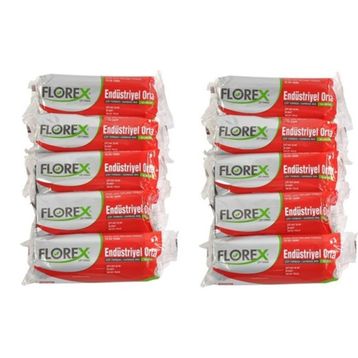 Florex 10 Rulo Çöp Torbası Endüstriyel Orta Boy Siyah