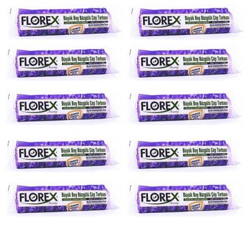 Florex 65 x 70 cm Büzgülü Lavanta Kokulu Çöp Poşeti (5 adet)