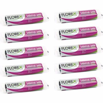 Florex 80 x 110 cm - 10 Adet Endüstriyel Jumbo Boy Çöp Torbası