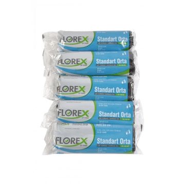 Florex Mavi 55x60 cm Standart Orta Boy Çöp Torbası (5 adet)