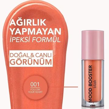 Flormar 001 Follow Your Heart Turuncu Yogun Pigmentli Likit Allık