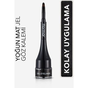 Flormar 001 Gel Black Gün Boyu Kalıcı Profesyonel Jel Eyeliner