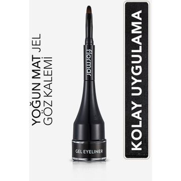 Flormar 001 Gel Black Gün Boyu Kalıcı Profesyonel Jel Eyeliner