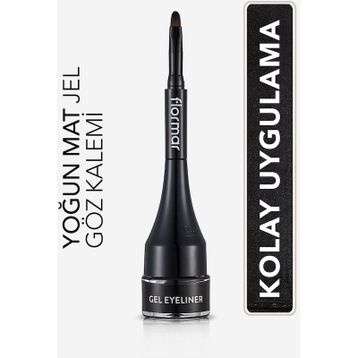 Flormar 001 Gel Black Gün Boyu Kalıcı Profesyonel Jel Eyeliner