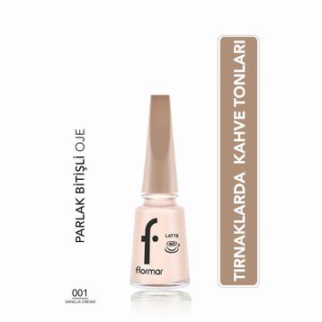 Flormar 001 Vanilla Cream Kahve Tonlu Oje