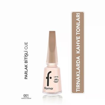Flormar 001 Vanilla Cream Kahve Tonlu Oje