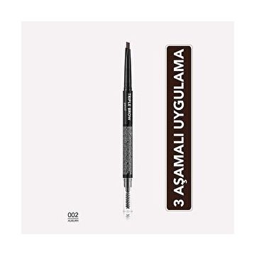 Flormar 002 Auburn Triple Brow Kaş Kalemi