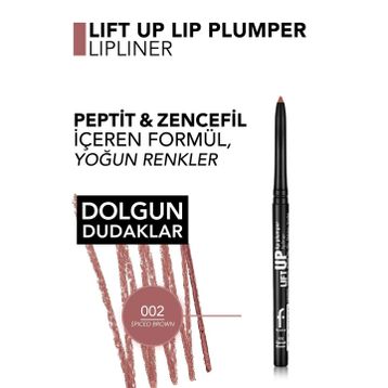 Flormar 002 Spiced Brown Lift Up Dolgun Görünüm Veren Dudak Kalemi