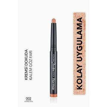 Flormar 002 Vintage Rose Suya Dayanıklı Işıltılı Kalem Far