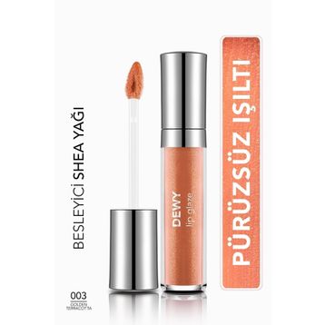 Flormar 003 Goldenterrecota Dewy Lip Glaze Besleyici Dudak Parlatıcısı