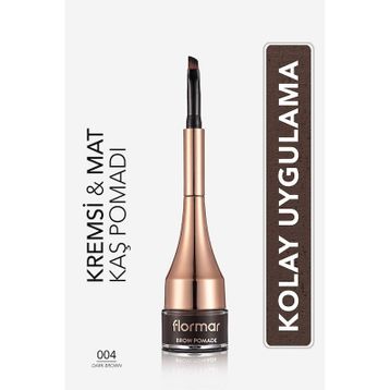 Flormar 004 Dark Brown Kaş Pomadı