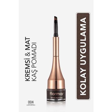 Flormar 004 Dark Brown Kaş Pomadı