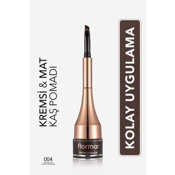 Flormar 004 Dark Brown Kaş Pomadı