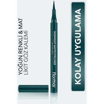 Flormar 004 Green Mat Likit Kalem Eyeliner