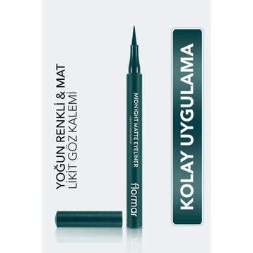 Flormar 004 Green Mat Likit Kalem Eyeliner