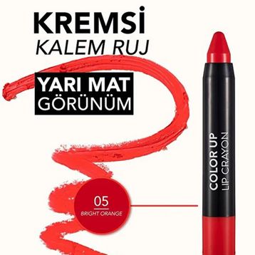 Flormar 005 Color Up Lip Crayon Bright Orange Ruj