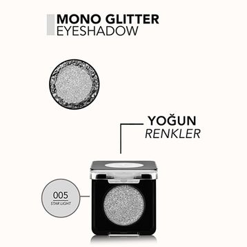 Flormar 005 Star Light Mono Yoğun Renk Veren Metalik Tekli Göz Farı