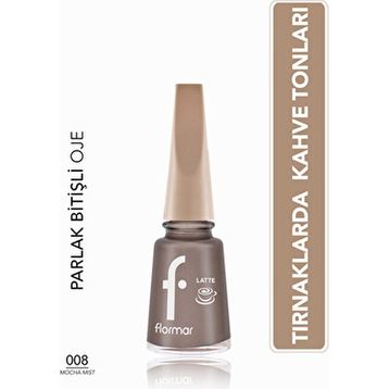 Flormar 008 Mocha Mist Kahve Tonlu Oje