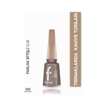 Flormar 008 Mocha Mist Kahve Tonlu Oje