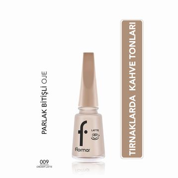 Flormar 009 Creamy Latte Kahve Tonlu Oje