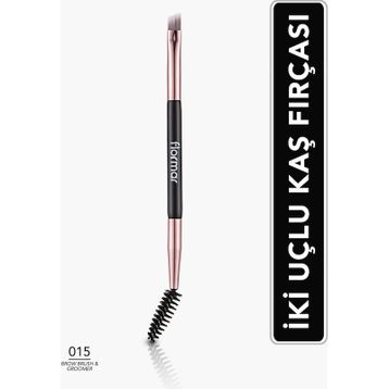 Flormar 015 Brow Brush&Groomer Ergonomik Uçlu 2'si 1 Arada Kaş Fırçası