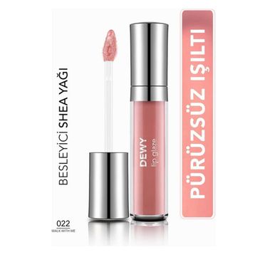 Flormar 022 Walk With Me Dewy Lip Glaze Yoğun Nem Veren Dudak Parlatıcısı