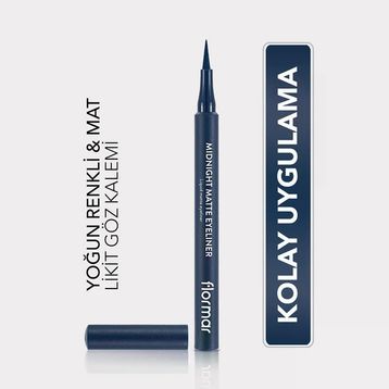 Flormar 03 Dark Blue Midnight Matte Eyeliner