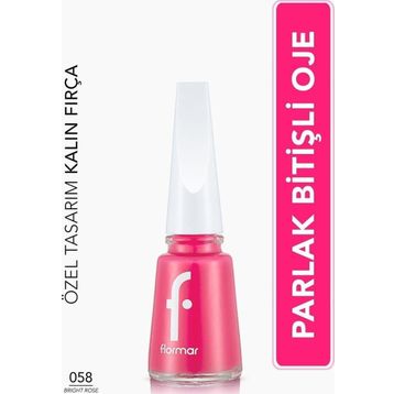 Flormar 058 Nail Enamel Parlak Bitişli Oje