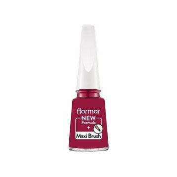 Flormar 075 Baroque Bordeaux Nail Enamel Uzun Süre Kalıcı Besleyici Oje