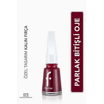 Flormar 075 Baroque Bordeaux New Nail Enamel Yüksek Pigmentli 11 ml Parlak Bitişli Oje