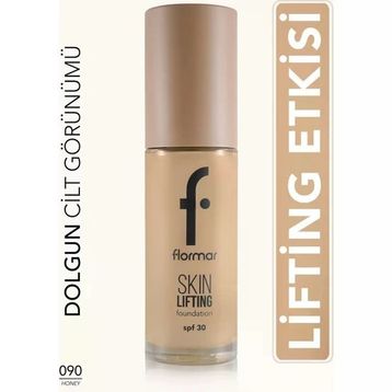 Flormar 090 Honey Skin Lifting Sıkılaştırma Etkili Parlak Fondöten