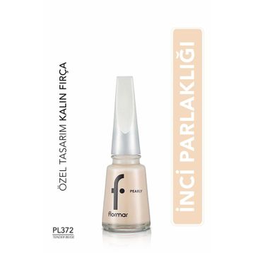 Flormar 372 Tender Beige New Pearly Yoğun Işıltı Veren Yarı Saydam Bazlı Sedefli Oje