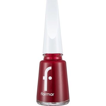 Flormar 406 Dark Red Nail Enamel Uzun Süre Kalıcı Besleyici Oje