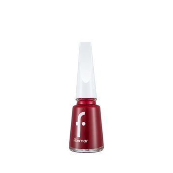 Flormar 406 Dark Red Nail Enamel Uzun Süre Kalıcı Besleyici Oje