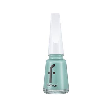 Flormar 424 Bluish Green Nail Enamel Uzun Süre Kalıcı Besleyici Oje