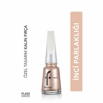 Flormar 450 Salmon Dust New Pearly Yoğun Işıltı Veren Yarı Saydam Bazlı Sedefli Oje