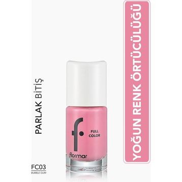 Flormar FC03 Bubble Gum Full Color Yoğun Renk Veren İnce Yapılı Oje