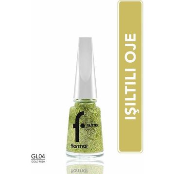 Flormar Gl004 Gold Rush Yoğun Simli Şeffaf Oje