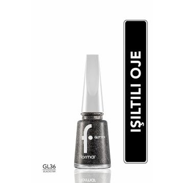 Flormar Gl036 Blackstar Yoğun Simli Şeffaf Oje