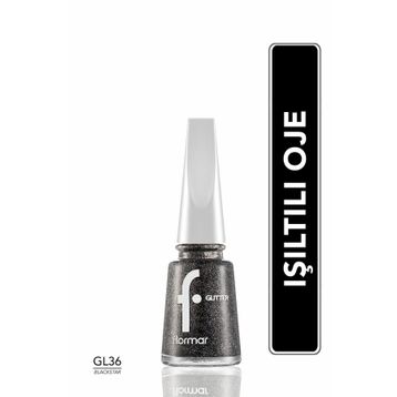 Flormar Gl036 Blackstar Yoğun Simli Şeffaf Oje