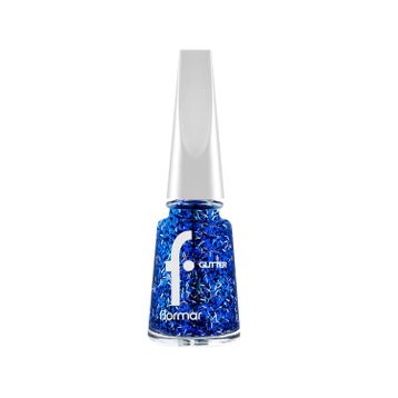 Flormar Glitter Sapphire Shine 07 Parlak Bitişli Simli Oje