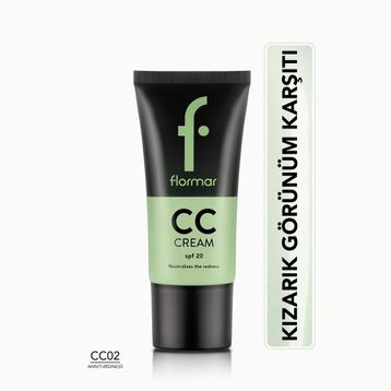 Flormar Kırmızı İz ve Kızarıklık Gizleyici CC02 Anti Redness 35 ml CC Krem