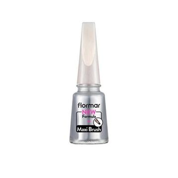 Flormar Maxi Brush Pearly PL390 Stylish Silver Oje