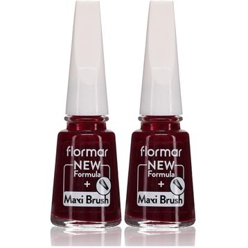 Flormar Nail Enamel 2 Adet 306 Lost In Bordeaux Canlı Oje