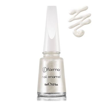 Flormar Nail Enamel 201 Sedefli Luxury White Oje